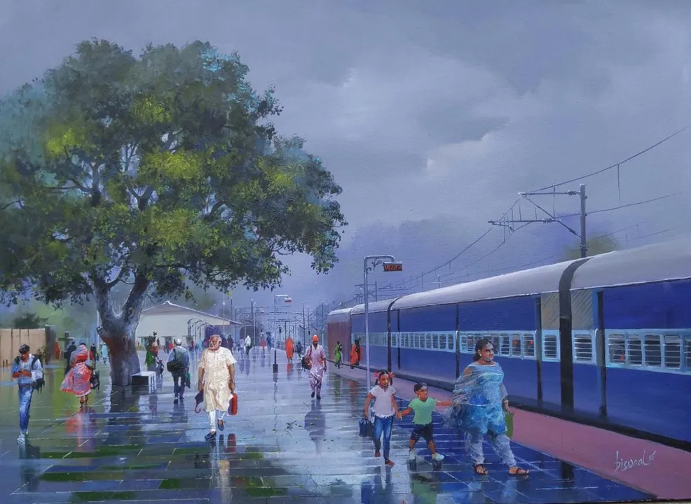  Odisha-born artist’s PM Modi painting fetches Rs 5 lakh at auction