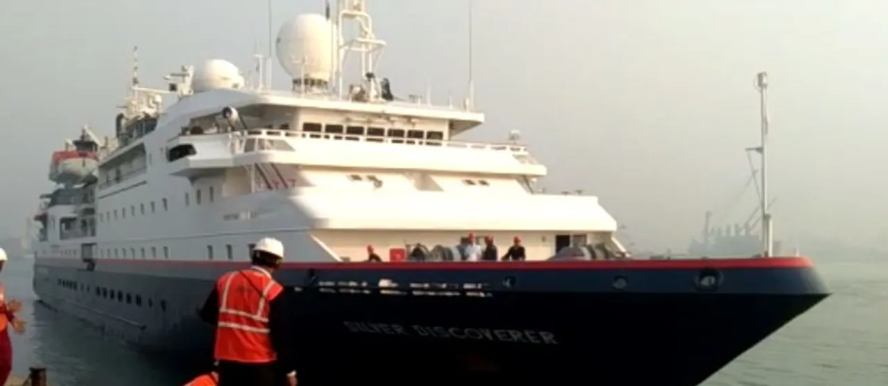  Int’l luxury cruise liner docks at Paradip Port after a decade