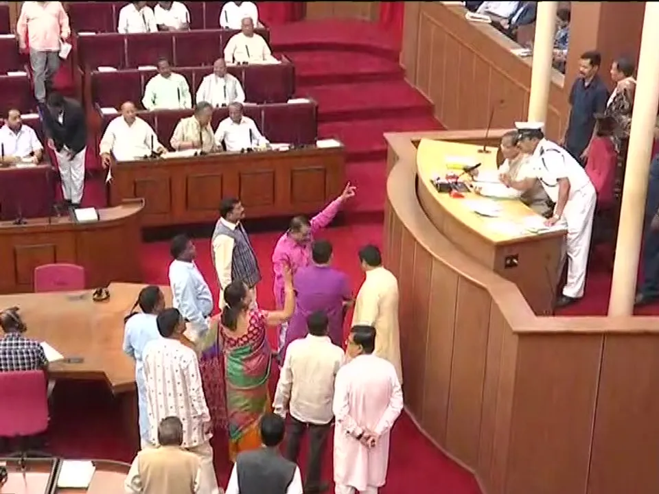  Budget Day: Pandemonium continues in Odisha Assembly