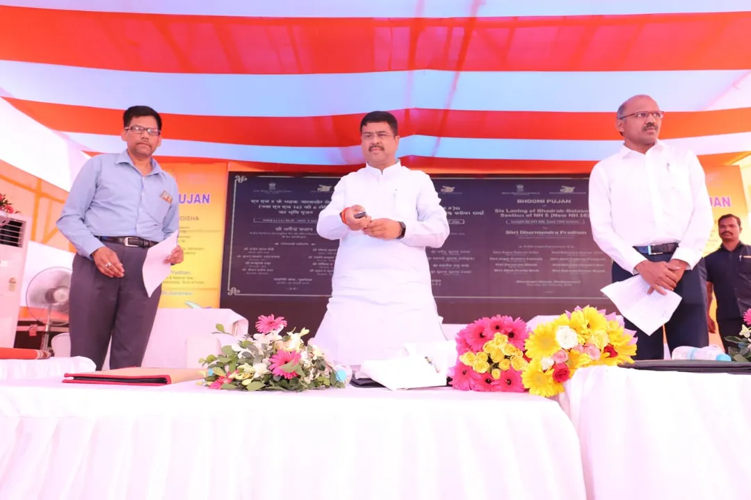  Groundbreaking ceremony held for three NH projects in Odisha