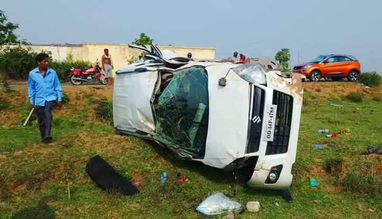  Tragic: Three of family killed; 4 others critical as car overturns in Odisha