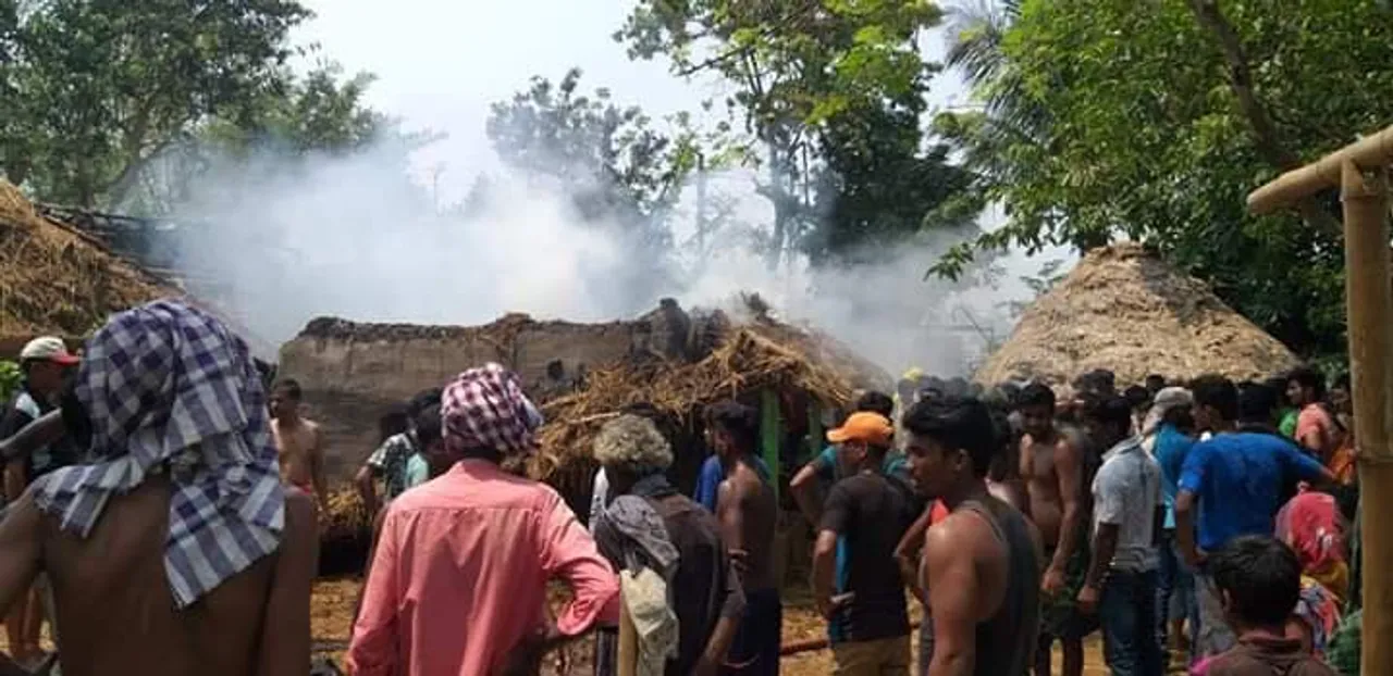  Odisha: Newly-wed woman killed, 15 houses gutted in fire mishap