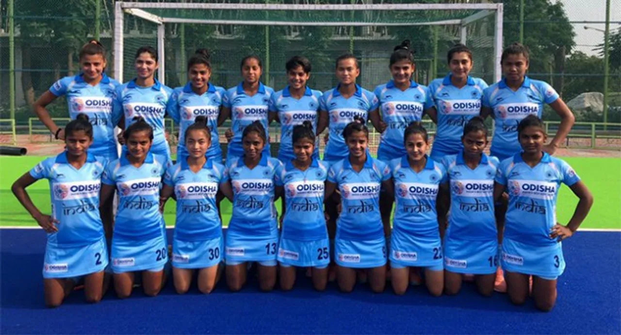  Indian hockey team for Cantor Fitzgerald U21 tournament. Pic Courtesy: Hockey India. 