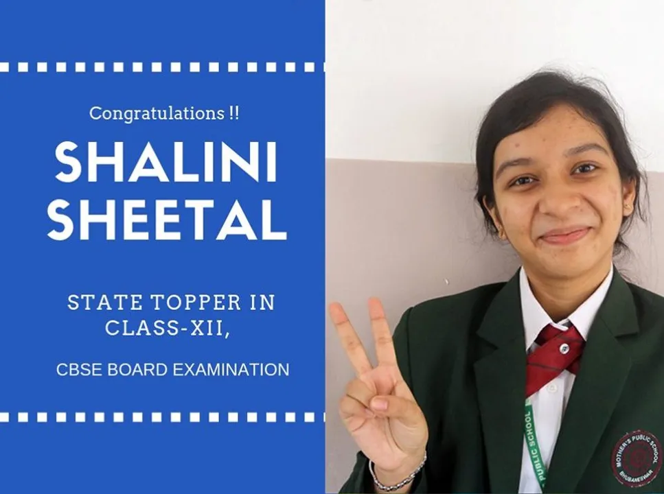  Shalini Sheetal tops CBSE Class XII exams in Odisha