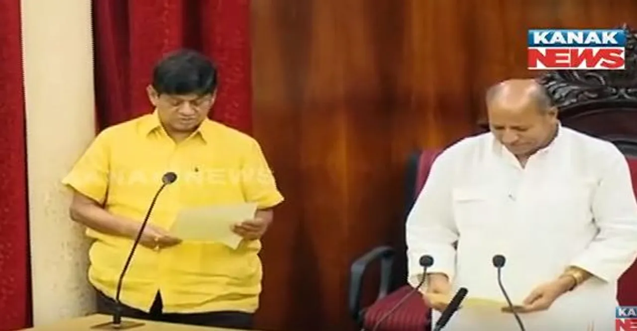  Former MP Soumya Patnaik takes oath as Odisha MLA