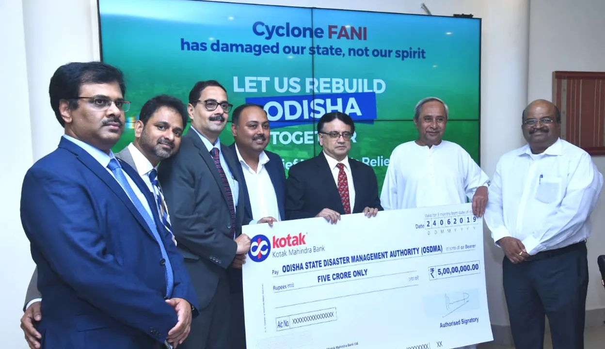  Kotak contributes Rs 5 crore towards Odisha cyclone relief
