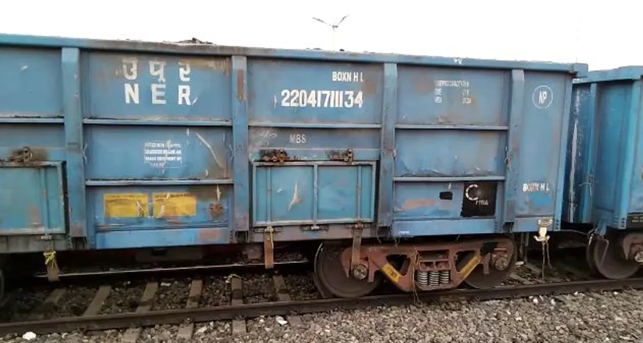  Coal-laden train catches fire in Odisha's Balasore
