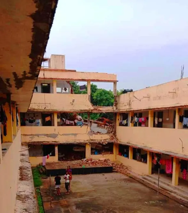  Berhampur University women's hostel building collapses