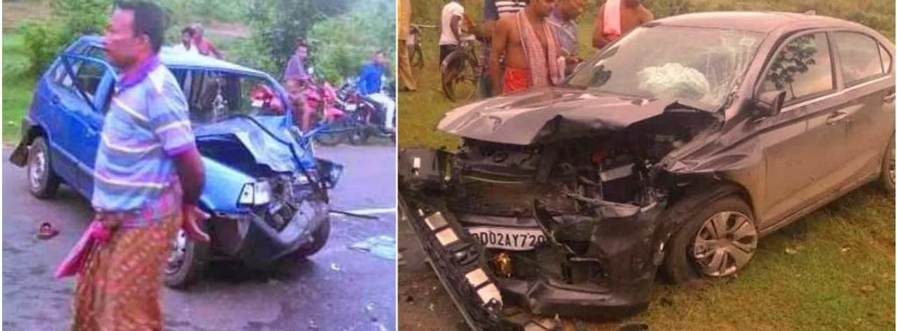  Head-on collision between 3 cars in Odisha; 12 injured