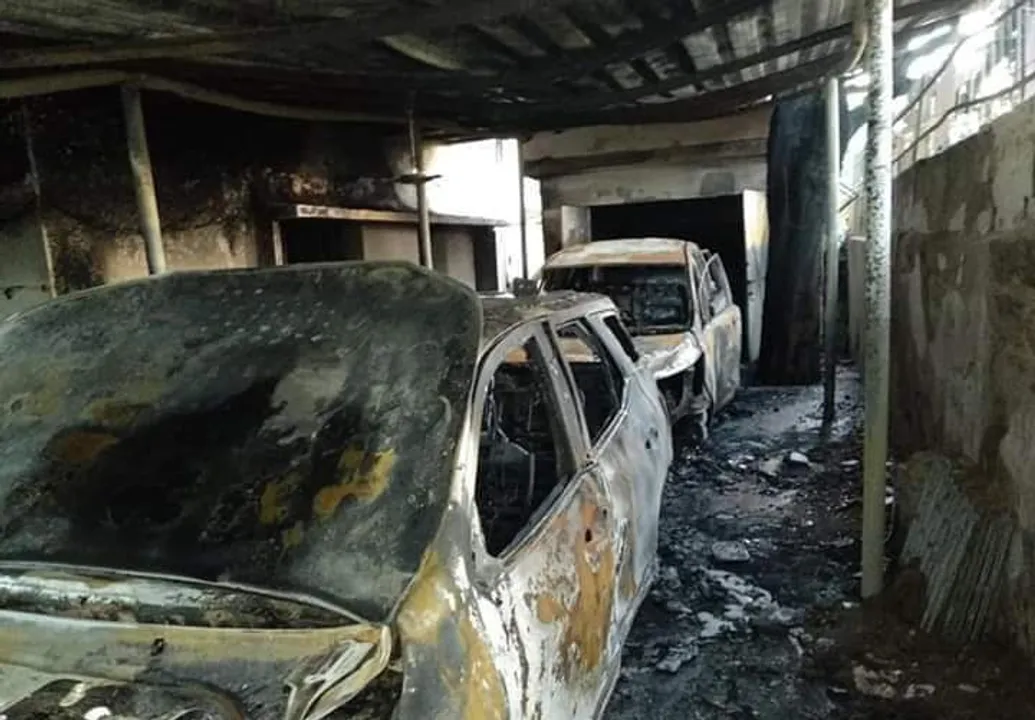  Vehicles at MLA’s quarters torched in Odisha capital