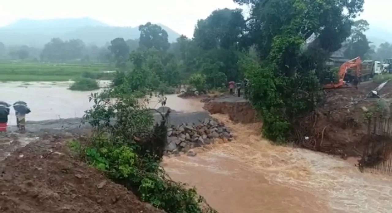  Culvert washed away on NH; road connectivity to 4 districts cut off in Odisha