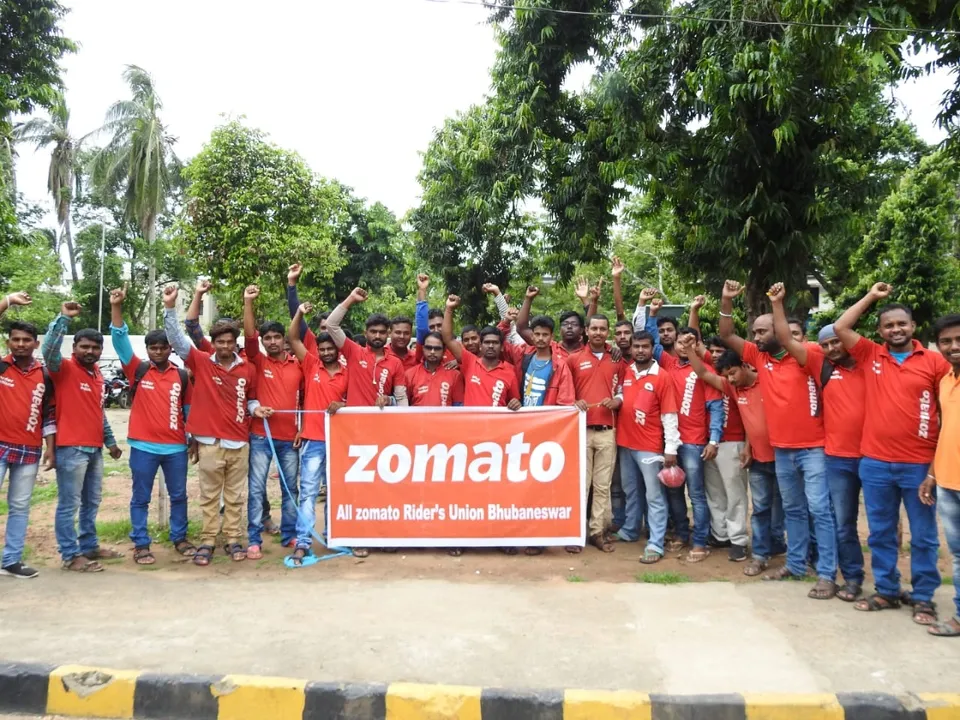  Zomato riders stage protest in Bhubaneswar. Know why