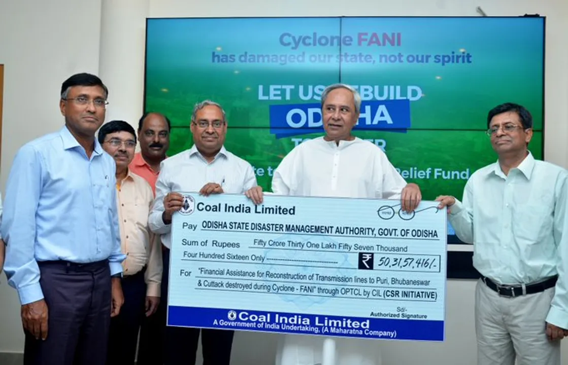  CIL gives Odisha Rs 50.32 cr for power infra restoration