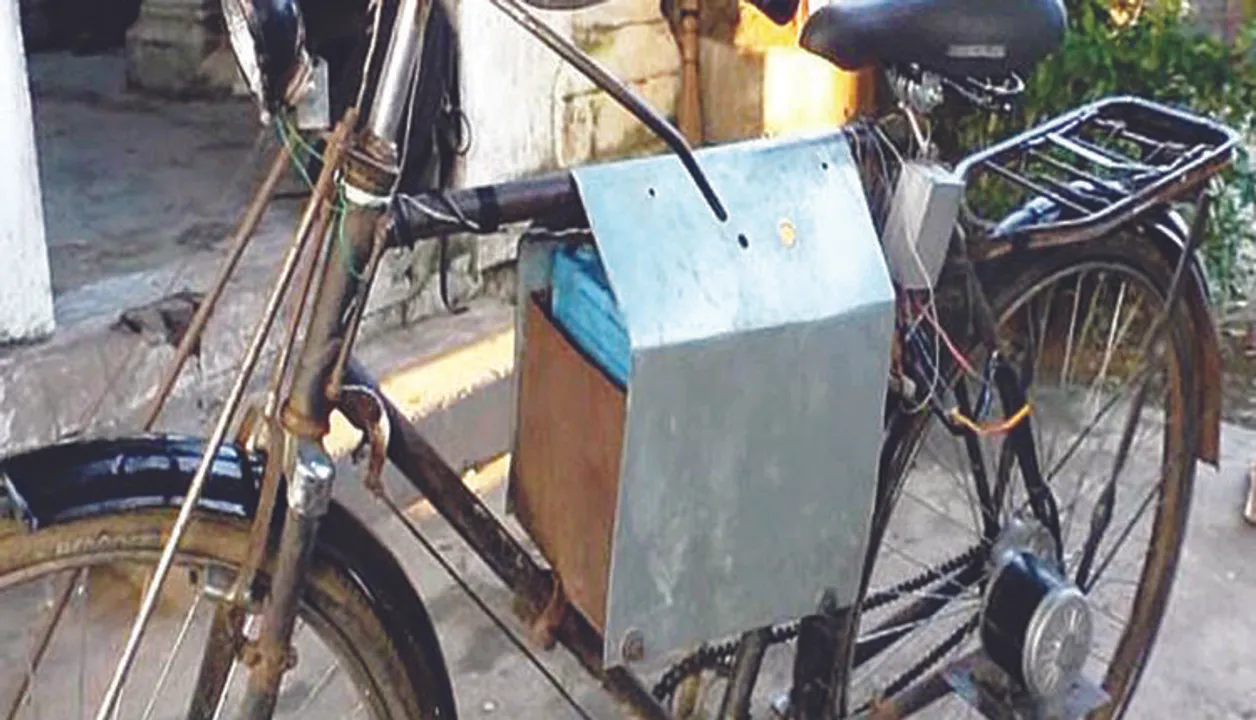  Odisha farmer develops battery operated bike