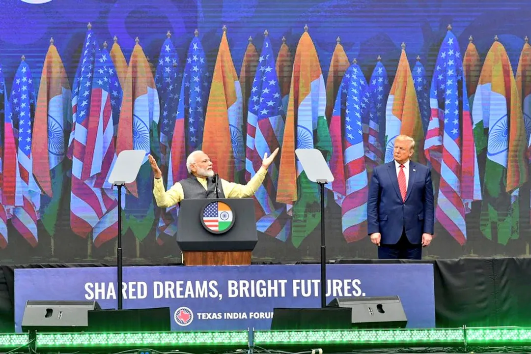  PM Modi targets Pak over terror, Kashmir with Trump listening