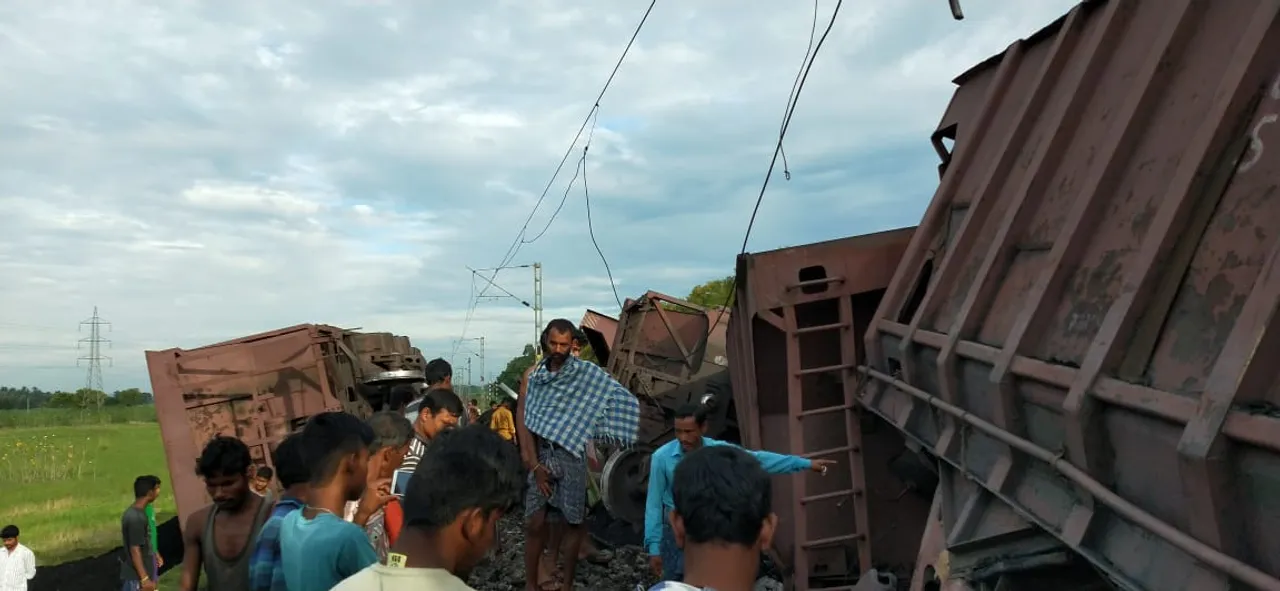  Freight train derails in Odisha's Bhadrak, track damaged