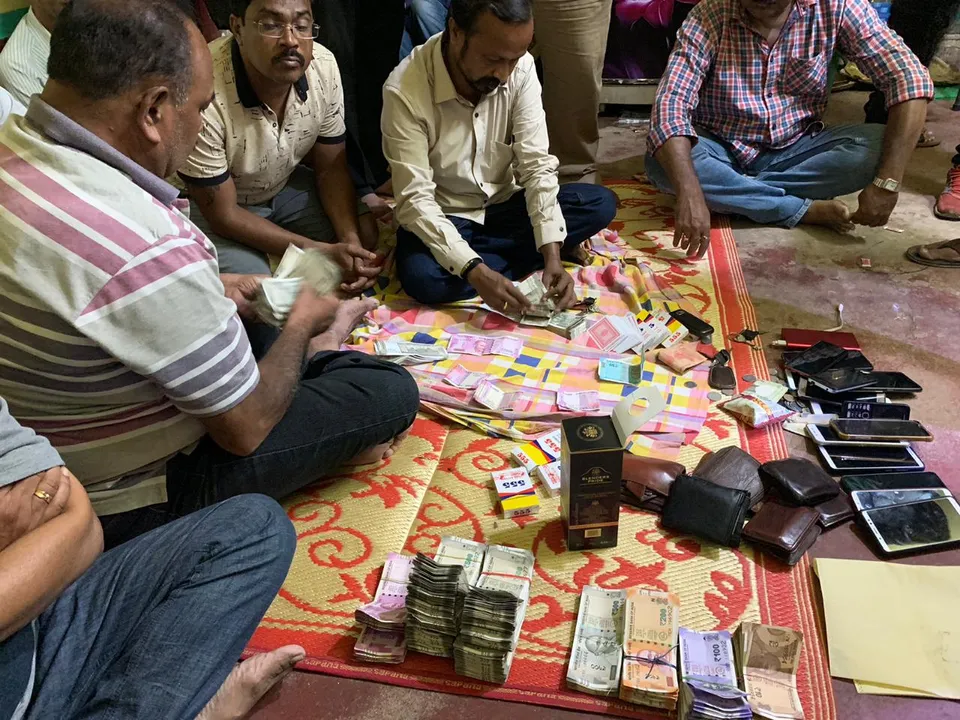  Gambling racket busted in Berhampur; 15 arrested