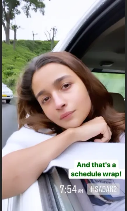  Alia wraps up 'Sadak 2' Ooty schedule