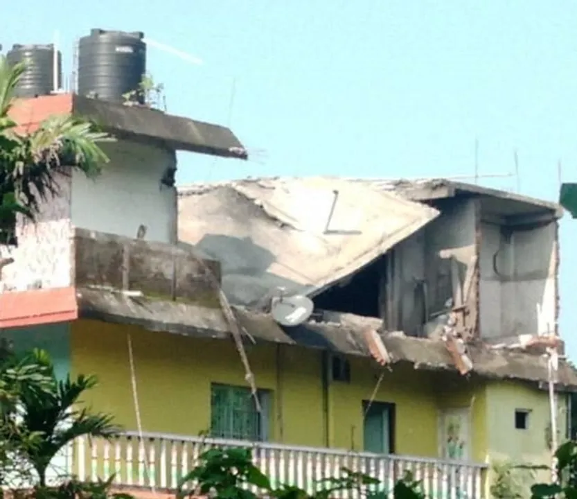  Roof caves in after explosion in Odisha's Balasore
