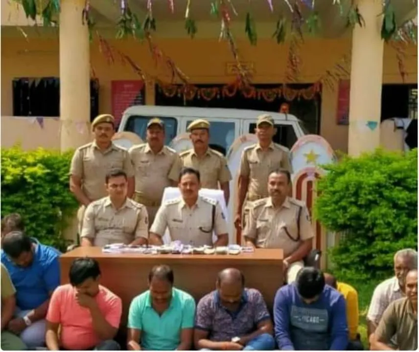  Crackdown on gambling den in Odisha; 12 held, over Rs 1 lakh cash seized