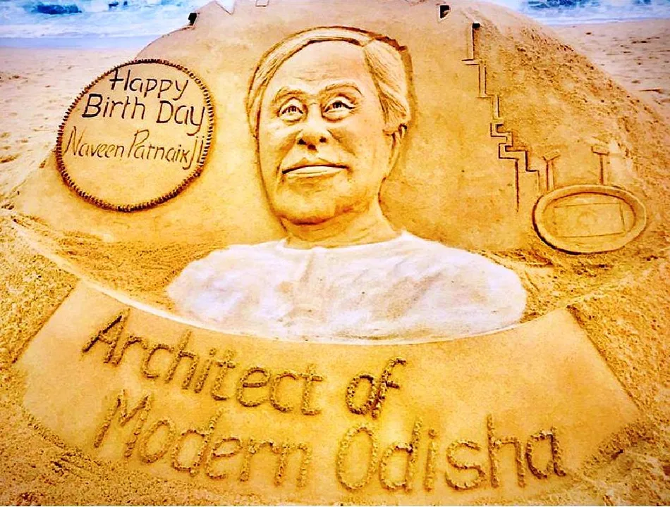  Sudarsan wishes Odisha CM on birthday through sand art