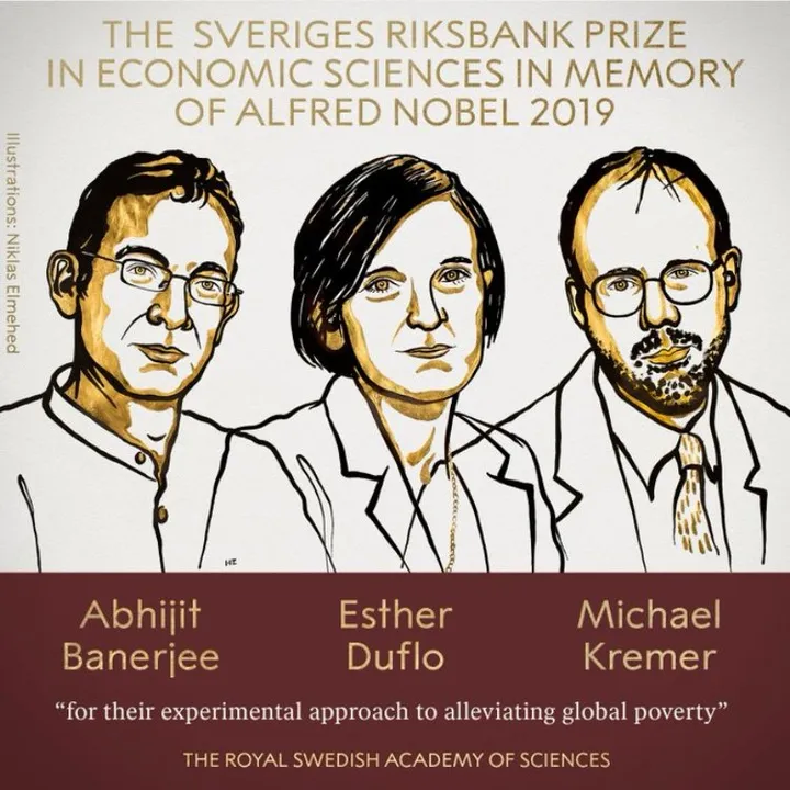  Nobel Prize in Economics awarded to Abhijit Banerjee, Esther Duflo and Michael Kremer