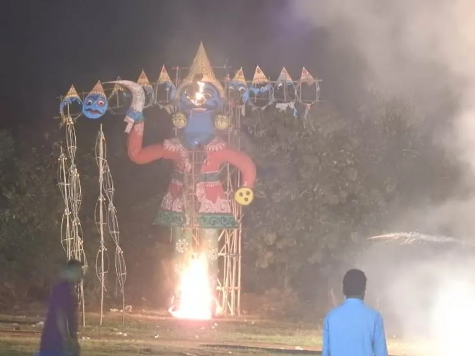  Dussehra: ‘Ravan Podi’ celebrated amid fanfare in Odisha