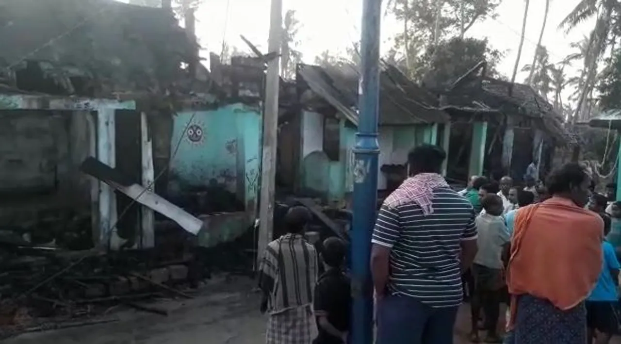  11 families rendered homeless in fire mishap in Odisha's Puri