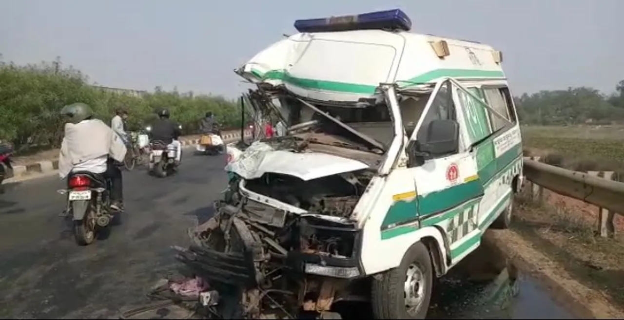  Ambulance-truck collision claims two lives in Odisha