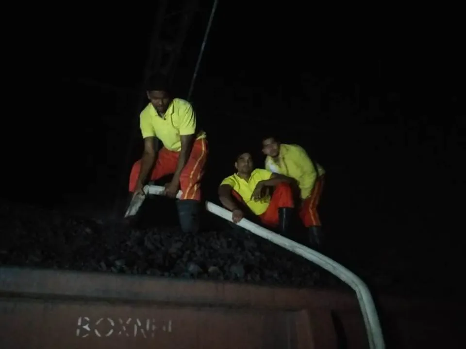  14 bogies of coal-laden train catch fire in Odisha