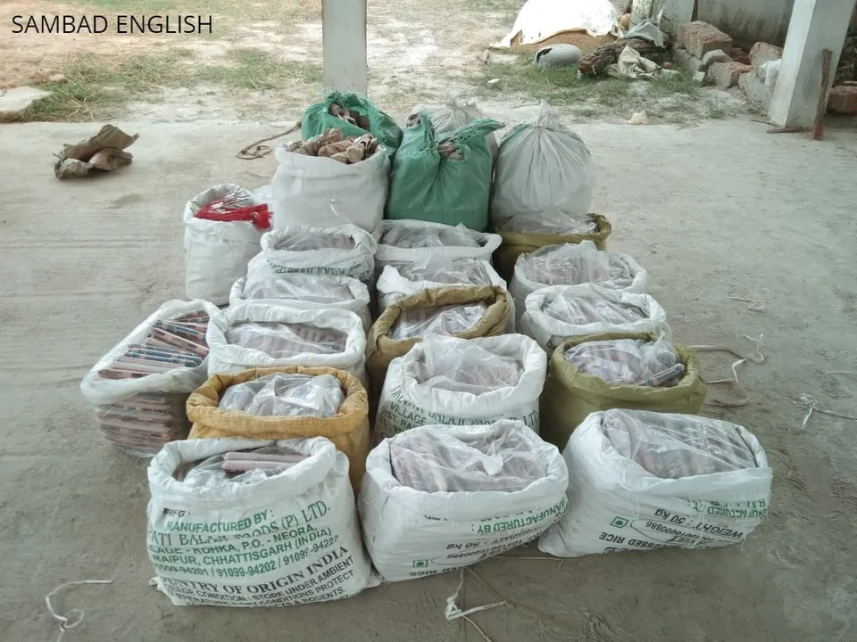  Huge cache of explosives seized in Odisha's Ganjam