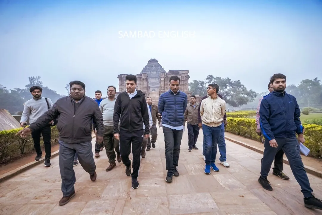  Odisha 5T secy visits Konark Temple, beautification of heritage site likely