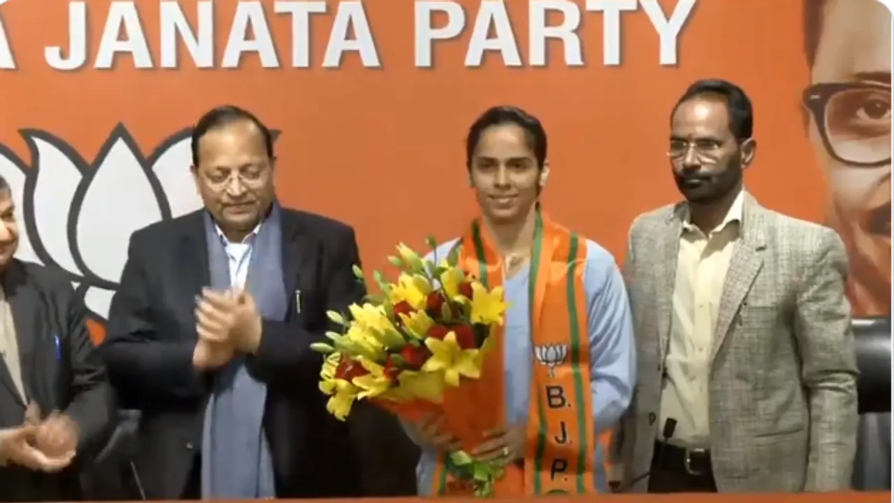  Want to contribute to India: Saina after joining BJP