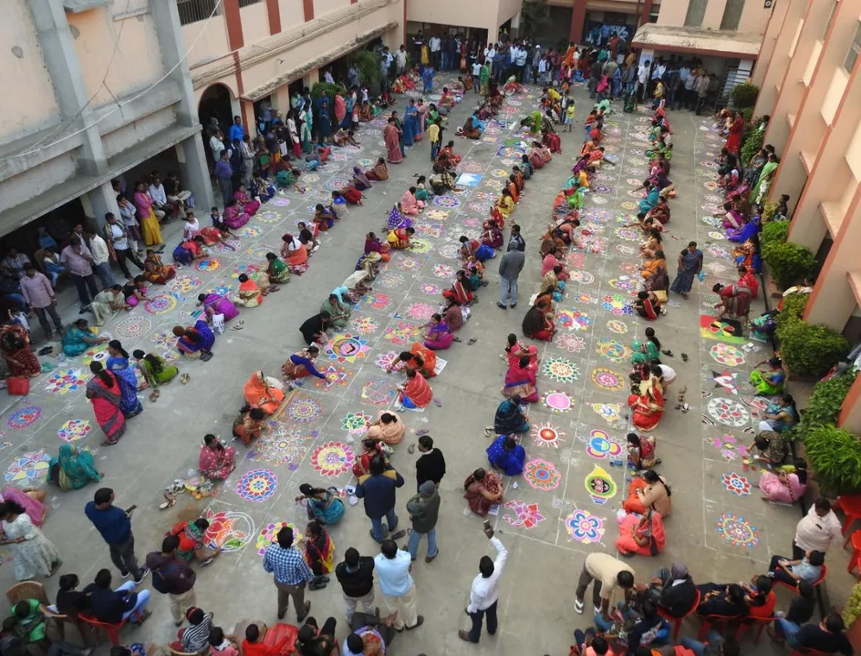  Sambad organises Rangoli competition in Odisha capital
