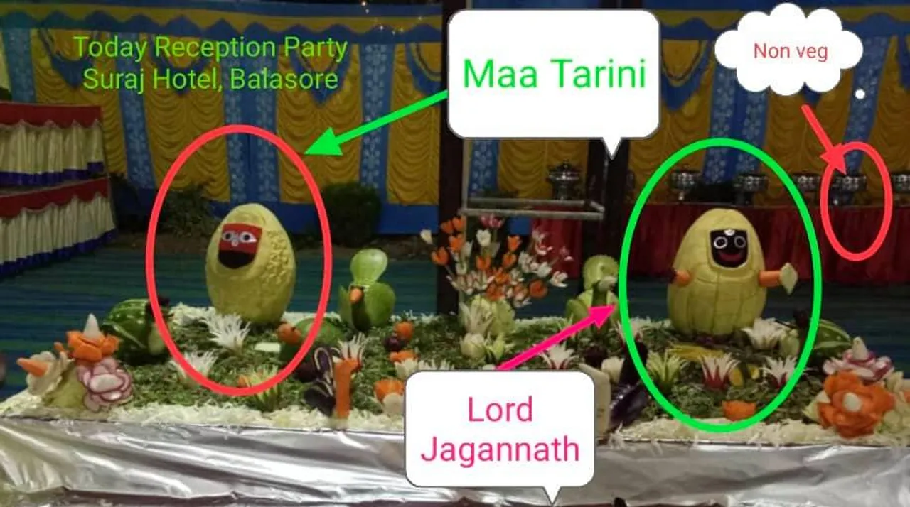  Lord Jagannath’s idol carved out of vegetable in marriage feast sparks row
