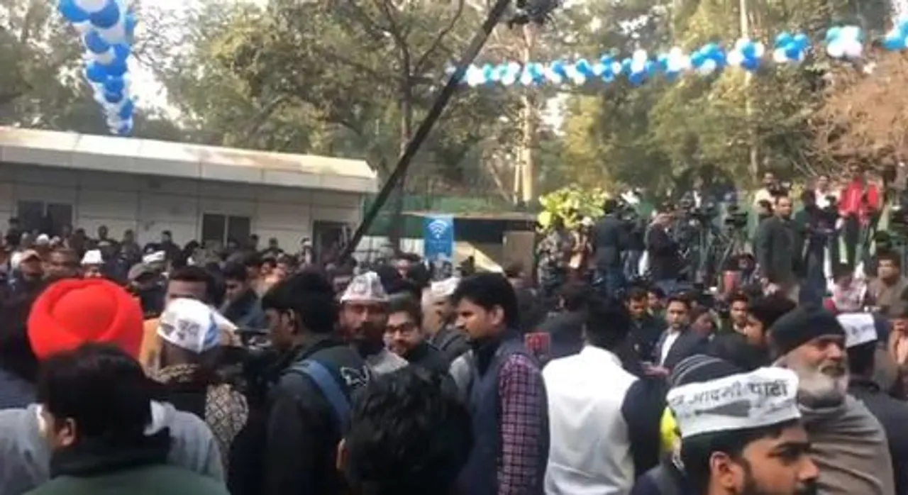  Delhi Result: AAP office gears up for celebrations