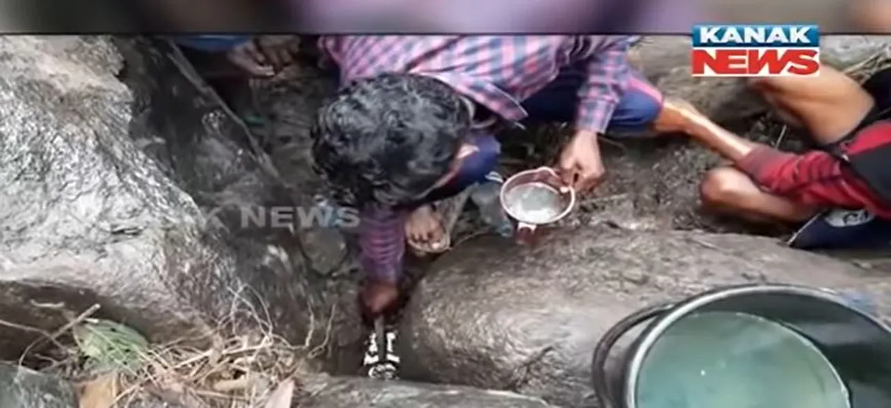  Diesel-like substance oozes out from crevice in Odisha’s Kandhamal