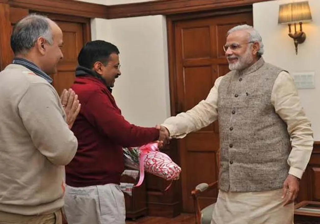  PM Modi not in Delhi on Kejriwal's swearing-in day