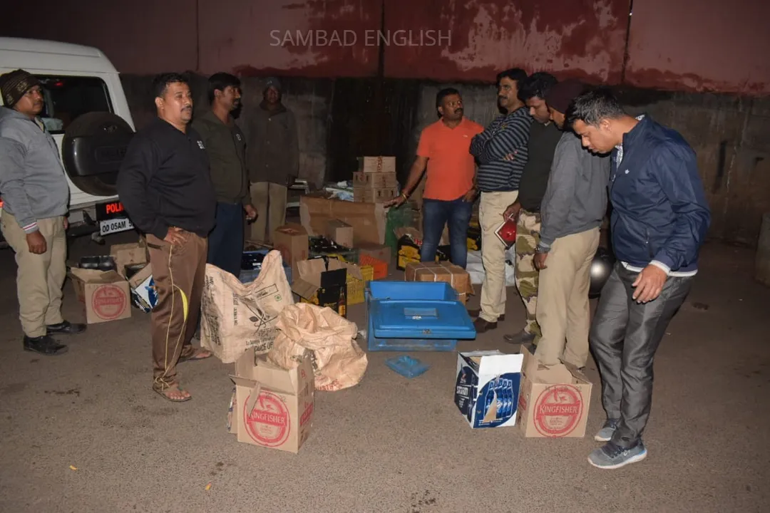  Huge cache of liquor seized in Odisha capital