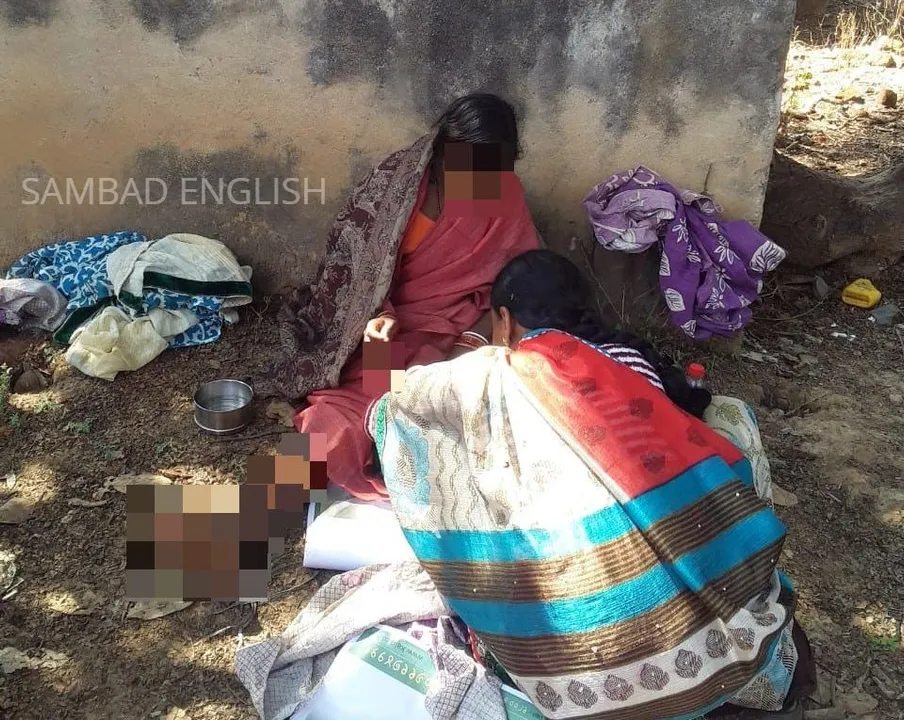  Health service goes for toss as woman delivers baby under tree in Odisha
