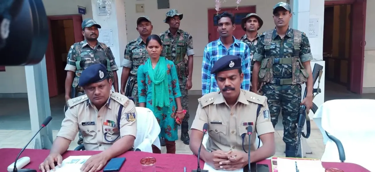  Maoist Couple surrenders before Odisha Police