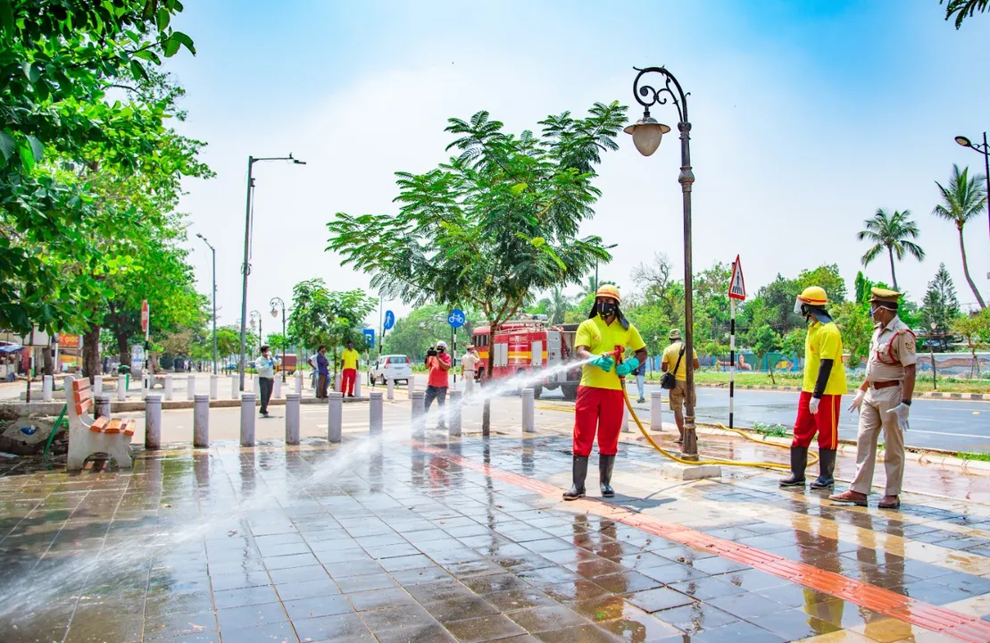  COVID-19 outbreak: BMC begins disinfecting public places in Capital city