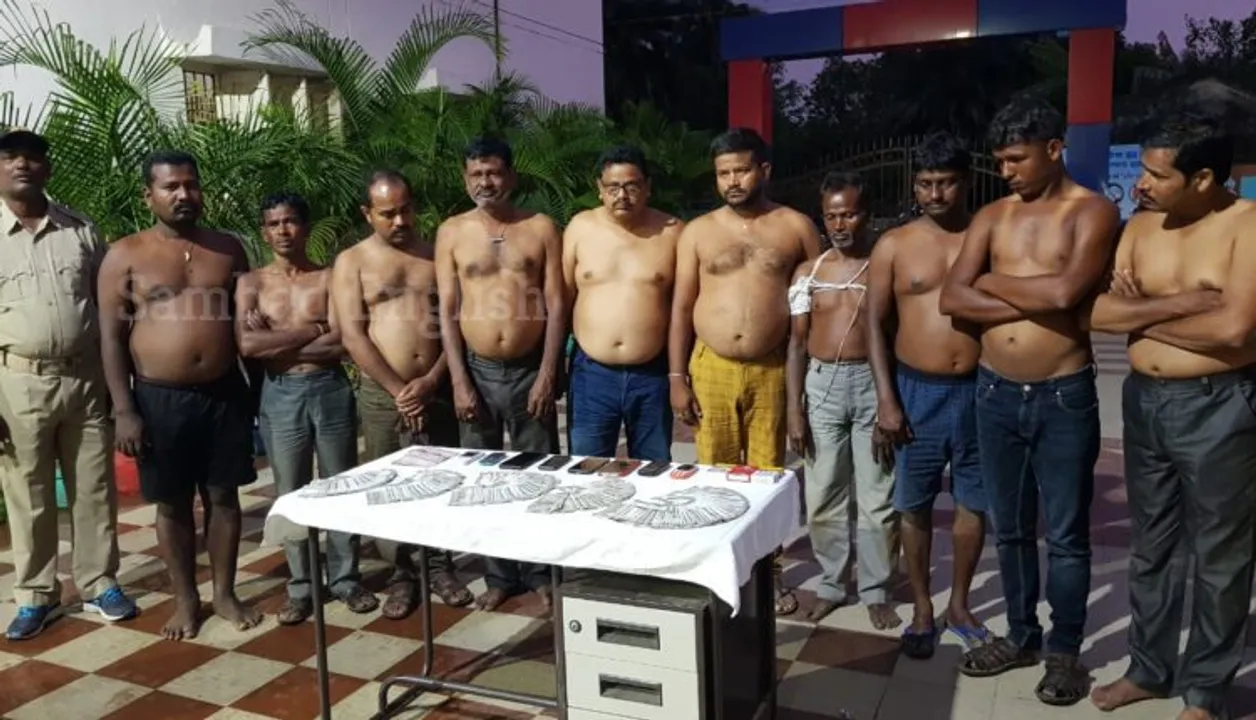  Gambling den busted in Odisha’s Ganjam, 10 held