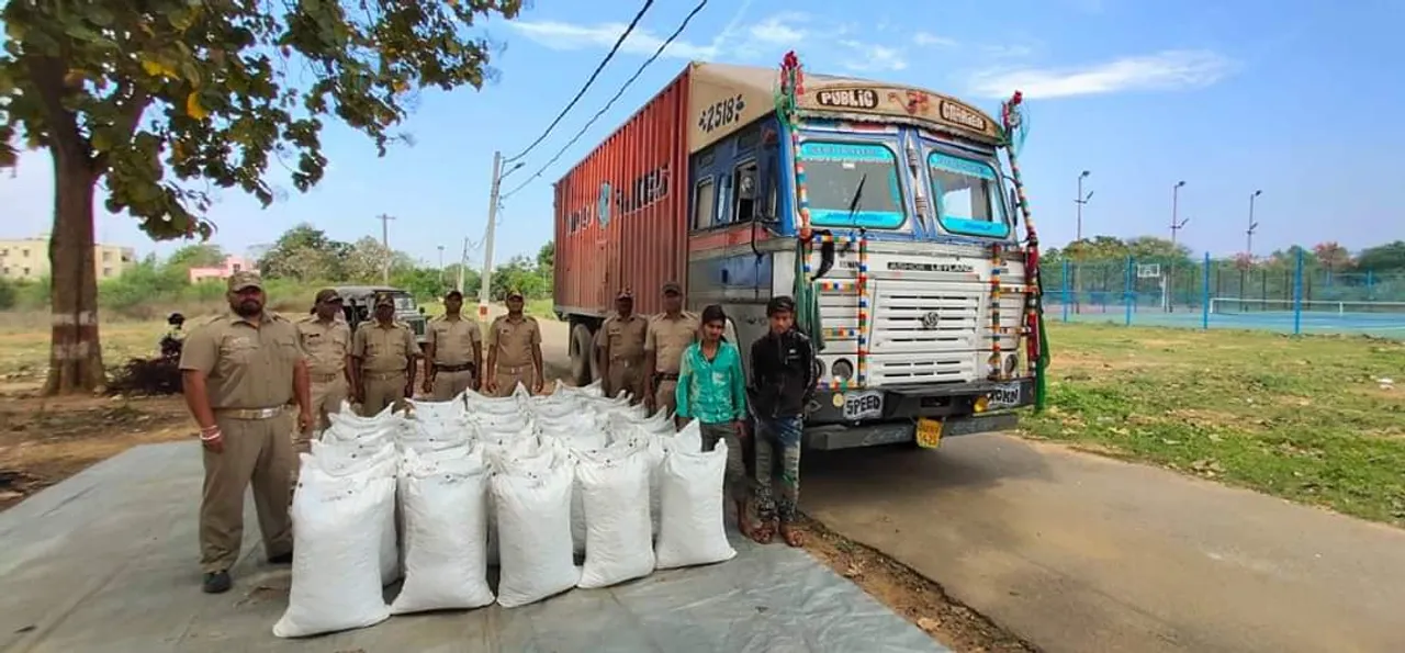  Odisha: Ganja worth more than Rs 20 lakh seized from container truck, 2 held