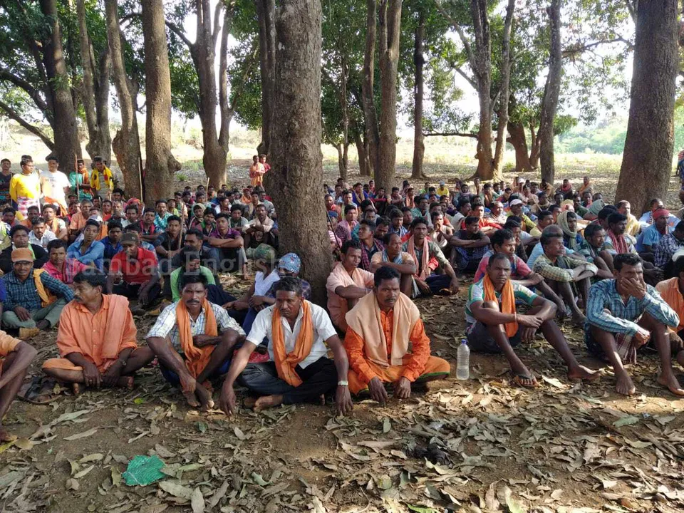  Villagers stage protest demanding release of five persons arrested for ‘Maoist links’