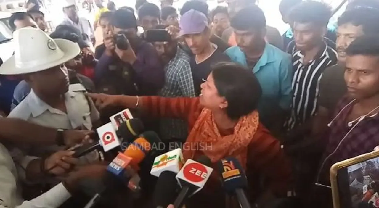  Tension erupts in Bhubaneswar during vehicle checking as woman creates ruckus
