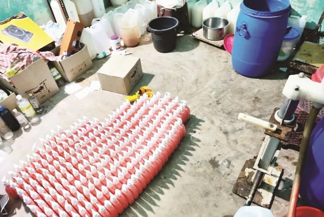  Corona Scare: Fake Handwash, Sanitizer Manufacturing Unit Busted In Odisha capital