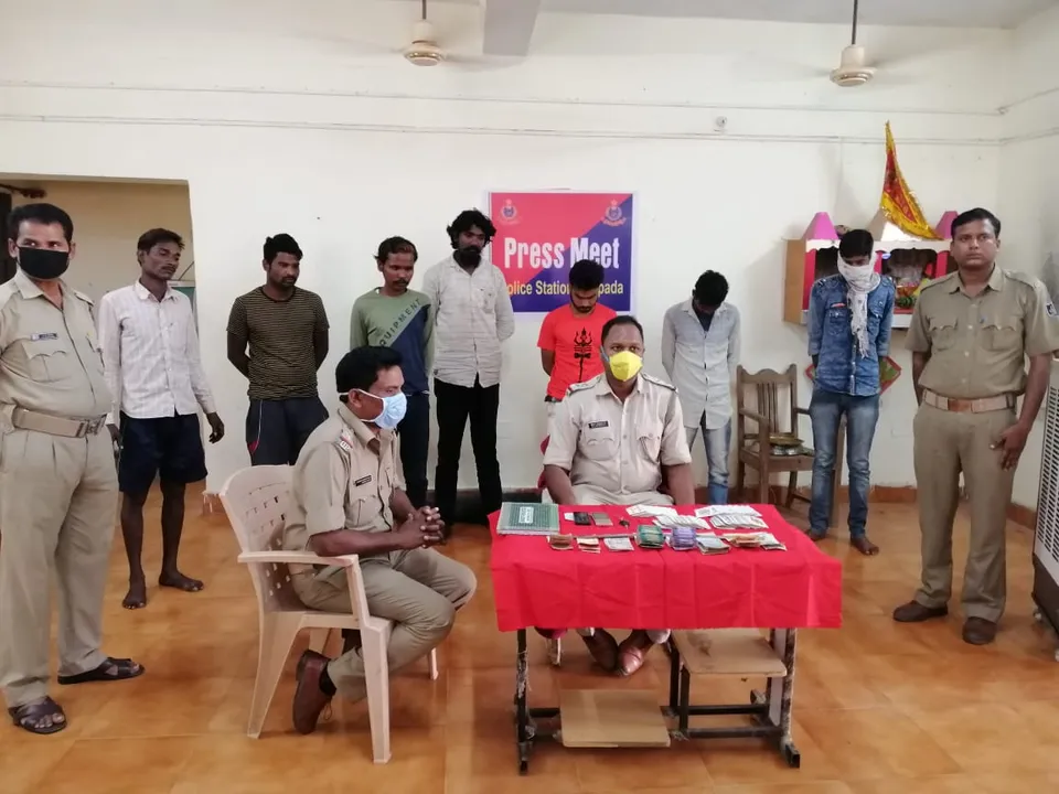  Gambling den busted in Odisha’s Nuapada, 7 held