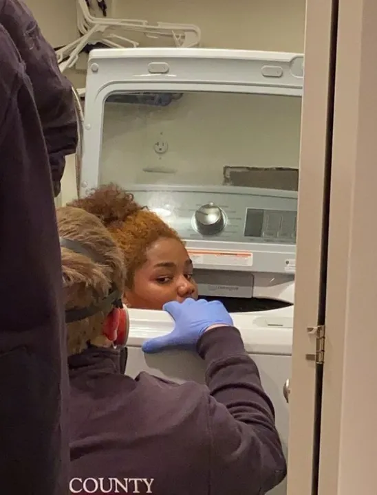  18-YO gets stuck inside washing machine while playing hide and seek