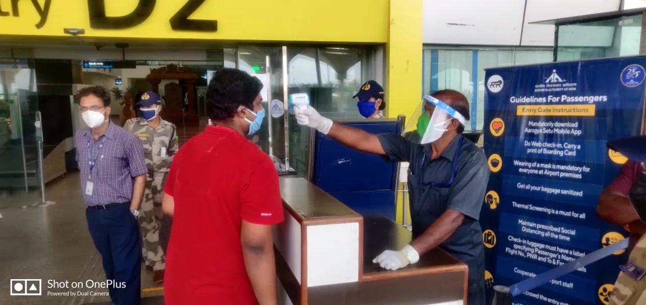  In pics: Ahead of resumption of flight services tomorrow, trial run held at Bhubaneswar airport